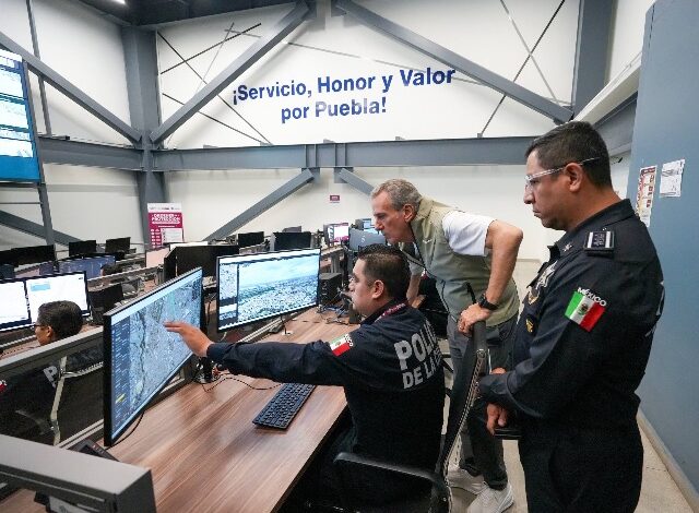 El alcalde de Puebla, Pepe Chedraui, reportó avances en la instalación de cámaras de videovigilancia como parte del Programa Puebla 360.