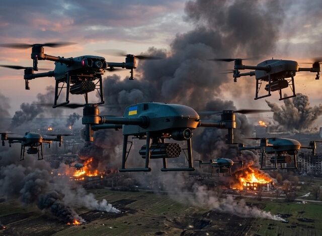 En una de las ofensivas aéreas más agresivas en lo que va del conflicto, Ucrania lanzó cientos de drones contra territorio ruso durante las primeras horas de este sábado.