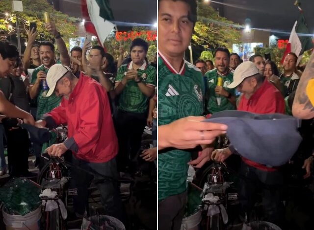 Las grandes concentraciones de fanáticos no solo están dejando momentos de euforia festiva, sino también conmovedoras muestras de humanidad que demuestran el lado más noble de la sociedad mexicana. En las últimas horas, las redes sociales se han inundado de comentarios positivos tras difundirse el momento en que decenas de aficionados se unieron para realizar una "cooperacha"