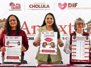 Con el compromiso de fortalecer la educación básica y aliviar la economía de las familias cholultecas, la presidenta municipal de San Pedro Cholula, Tonantzin Fernández