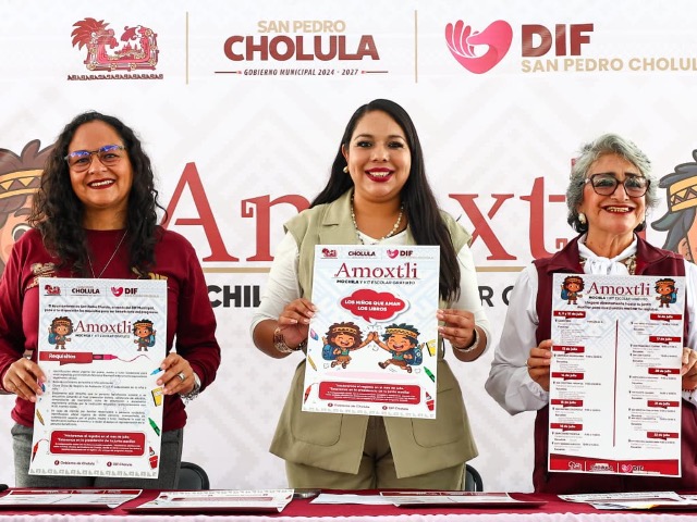 Con el compromiso de fortalecer la educación básica y aliviar la economía de las familias cholultecas, la presidenta municipal de San Pedro Cholula, Tonantzin Fernández