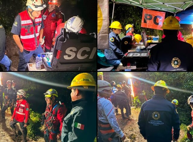 La Coordinación General de Protección Civil y Gestión del Riesgo de Desastres del Estado de Puebla informó la localización de dos cuerpos al interior de la Gruta de Chichicazapa, ubicada en el municipio de Cuetzalan
