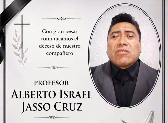 La comunidad del Instituto de Educación Media Superior (IEMS) de la Ciudad de México se encuentra en medio de la conmoción tras confirmarse el fallecimiento del profesor Alberto Israel Jasso Cruz