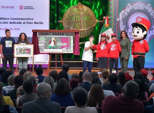 La Lotería Nacional presentó de manera oficial el billete conmemorativo para el Sorteo Superior No. 2891, el cual rinde homenaje al "Pato Merlín"