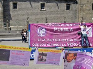Con el objetivo de presionar a los padres inscritos en el Registro de Deudores Alimentarios para que se pongan al corriente con sus obligaciones, ingresó al Congreso del Estado de Puebla