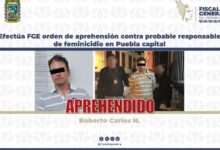 Agentes de la Fiscalía General del Estado (FGE) de Puebla cumplimentaron una orden de aprehensión en contra de Roberto Carlos N., de 43 años de edad, por su probable responsabilidad en el delito de feminicidio