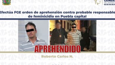 Agentes de la Fiscalía General del Estado (FGE) de Puebla cumplimentaron una orden de aprehensión en contra de Roberto Carlos N., de 43 años de edad, por su probable responsabilidad en el delito de feminicidio