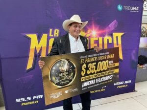 Guilmar Domínguez se llevó el primer lugar del concurso de canto “Mi voz es Magnífica”, organizado por La Magnífica 95.5 FM y Grupo Tribuna Comunicación.