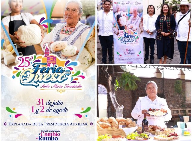 Con la expectativa de recibir a más de 12 mil visitantes y generar una derrama económica superior a los tres millones de pesos, se anunció de manera oficial la 25ª Feria del Queso en Santa María Tonantzintla