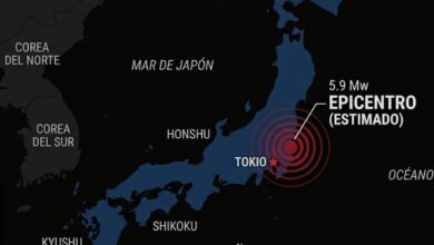 Un movimiento telúrico con magnitud preliminar de 5.9 sacudió el este de Japón y la zona metropolitana de Tokio durante las primeras horas de este domingo. La Agencia Meteorológica del país descartó el riesgo de tsunami de manera inmediata.