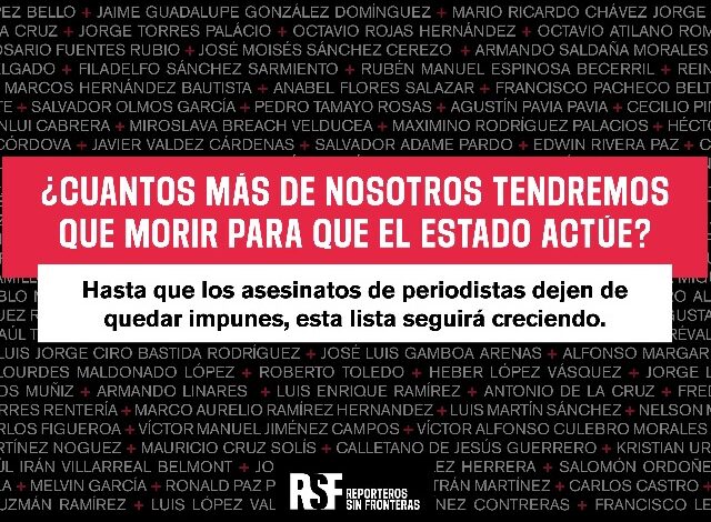 Periodistas, activistas y más de 40 medios de comunicación exigieron este miércoles a la presidenta Claudia Sheinbaum frenar la crisis de violencia contra la prensa en México