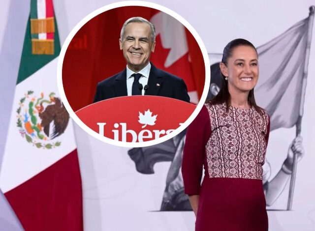 La presidenta de México, Claudia Sheinbaum, y el primer ministro canadiense, Mark Carney, sostuvieron una llamada telefónica para acordar la pronta renovación del T-MEC.