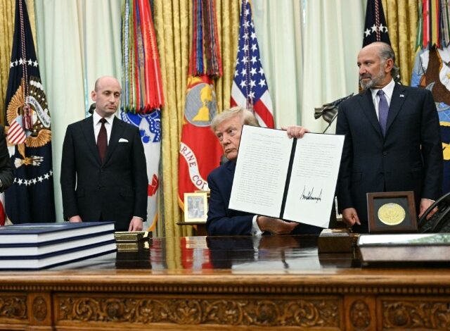 El presidente Donald Trump firmó un nuevo decreto para restringir el denominado "turismo de nacimiento" en Estados Unidos.