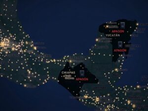 Un fallo en el sistema de transmisión eléctrica de la Comisión Federal de Electricidad (CFE) dejó sin servicio a miles de usuarios en Yucatán, Quintana Roo y Chiapas.