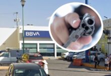 Un sujeto armado asaltó la sucursal de BBVA ubicada sobre la 11 Sur, en la colonia Campestre Mayorazgo, de donde logró escapar con un botín aproximado de 11 mil pesos en efectivo la mañana de este martes.