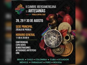A partir de este viernes, 100 artesanos provenientes de diversos países como Brasil y Colombia se instalaron en el cruce de la calle 3 Oriente y 16 de Septiembre, en el Zócalo de Puebla, para participar en la II Cumbre Iberoamericana.