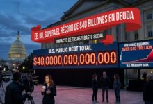 La deuda pública de Estados Unidos superó por primera vez los $40 billones este miércoles. El repunte en los rendimientos de los bonos soberanos, sumado al gasto en salud y el pago de intereses, llevó el saldo total del Tesoro a los $40,047 billones