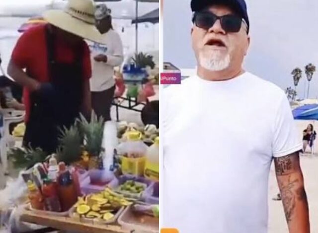 Un turista denunció en redes sociales el cobro excesivo de 500 pesos por una porción de mango picado con tunas en Playa Hermosa, Ensenada.