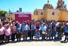 La presidenta municipal Tonantzin Fernández encabezó los trabajos de la Brigada de la Transformación en San Agustín Calvario