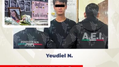 La Fiscalía General del Estado cumplió una orden de aprehensión en contra de Yeudiel N., probable responsable del feminicidio de Karla Valeria, ocurrido el pasado 26 de julio en un domicilio de San Aparicio, Puebla.