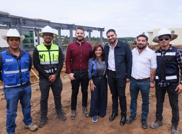 La gobernadora de Tlaxcala, Lorena Cuéllar Cisneros, supervisó los avances en la edificación de las sedes del Archivo General y la Dirección de Notarías y Registros Públicos en Apizaco