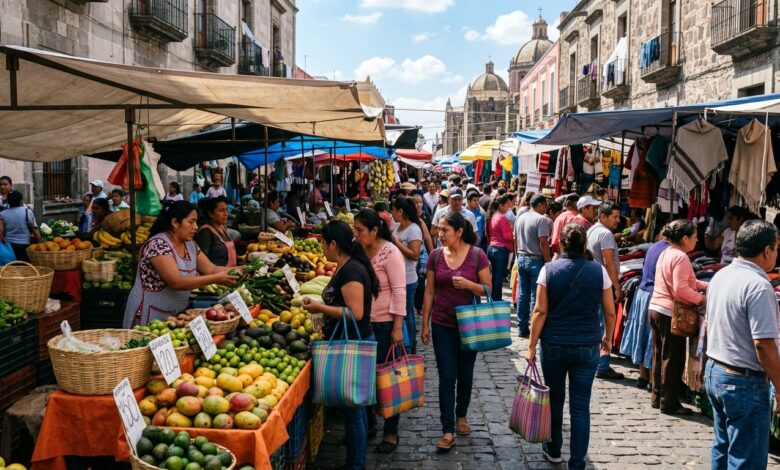 Comercio formal y tianguistas en Puebla prevén pérdidas por temporada de lluvias
