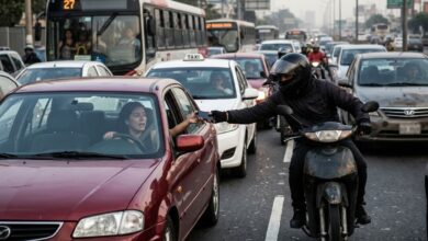 Conoce el nuevo modus operandi de robo en embotellamientos, los motoladrones