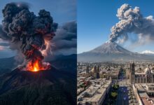 El gigante indonesio en erupción Volcán Dukono vuelve a sorprender