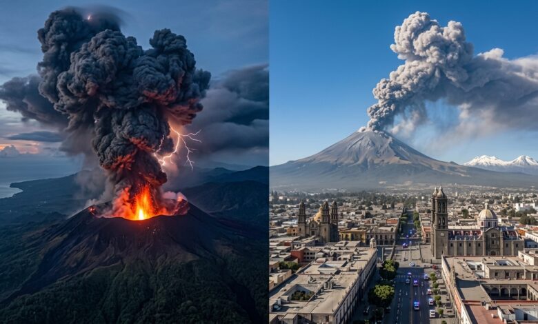 El gigante indonesio en erupción Volcán Dukono vuelve a sorprender