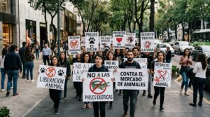 Marcha en Polanco contra la venta de animales exóticos