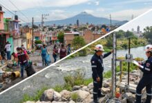 Monitoreo en el Río Atoyac y zona del Puente Negro en Puebla capital ante pronósticos de intensas lluvias