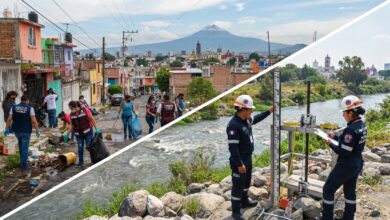 Monitoreo en el Río Atoyac y zona del Puente Negro en Puebla capital ante pronósticos de intensas lluvias