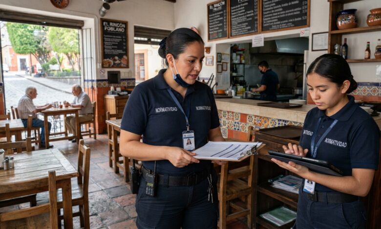 Operativos de inspección y revisión de licencias en bares de la zona Angelópolis