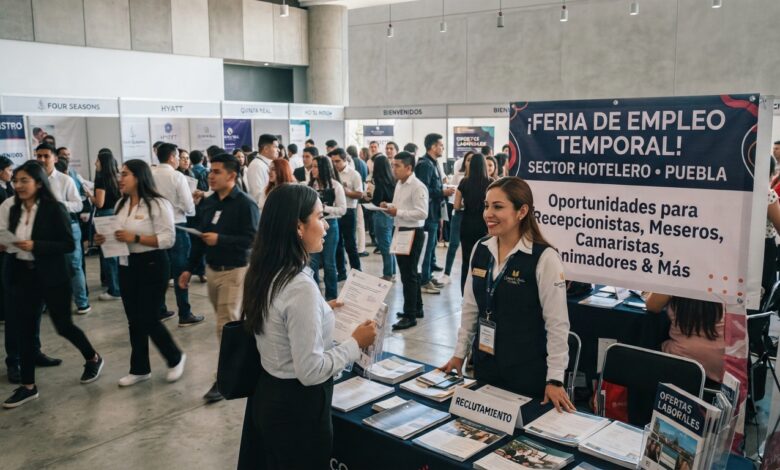 ¡Hay empleos en Puebla! Feria de reclutamiento exprés para el sector restaurantero y hotelero